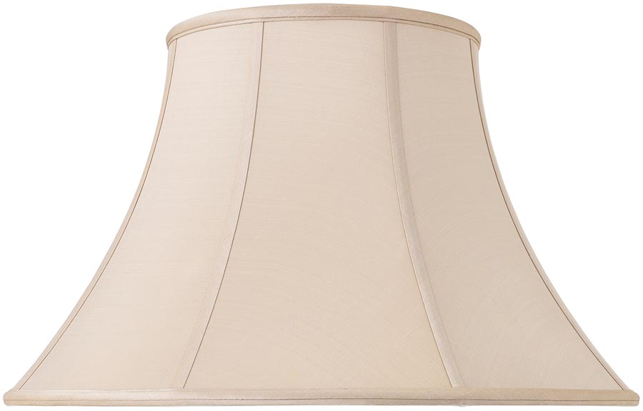 Zara Tapered Empire 20 Inch Oyster Silk Floor Lamp Shade