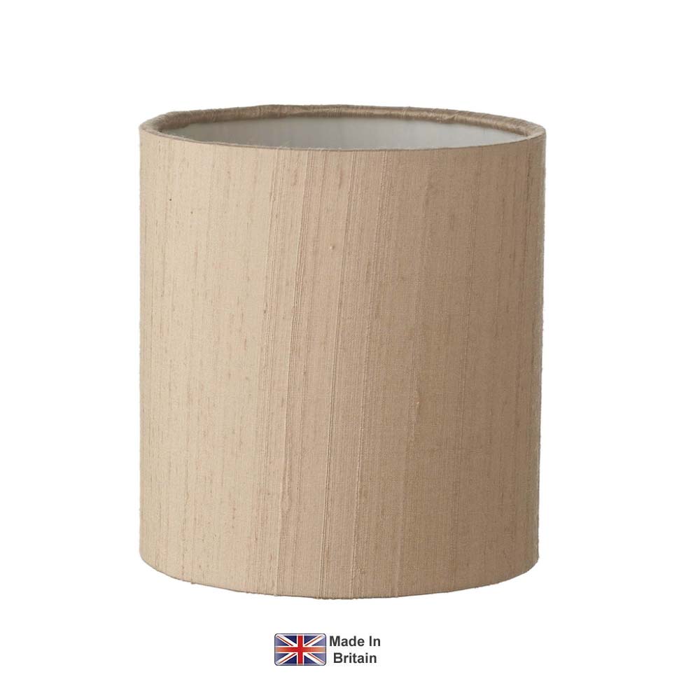 Zuton Pure Silk 13cm Cylinder Wall Light Shade Colour Choice
