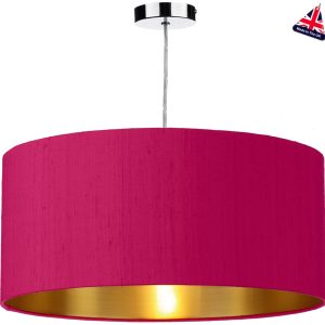 Dar Zuton 50cm Gold Lined Silk Lamp Shade Various Colours