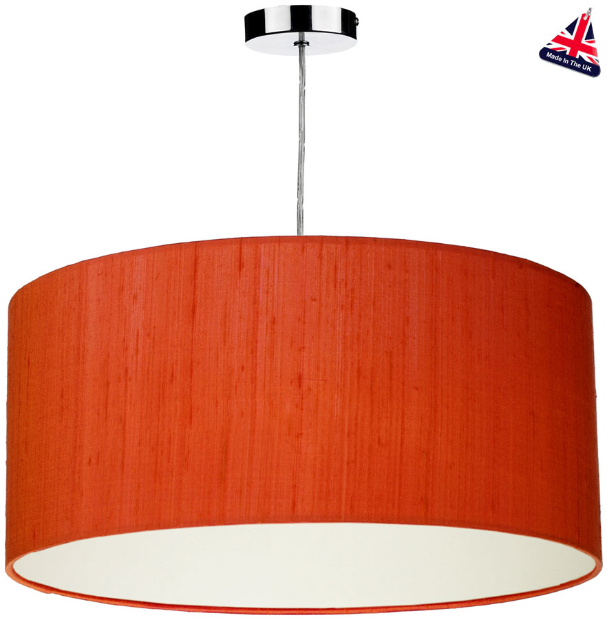 Dar Zuton 50cm Silk Drum Pendant Lamp Shade Various Colours Zut20 50cm