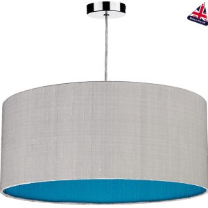 Dar Zuton 50cm Silk Drum Shade Various Two Tone Colours