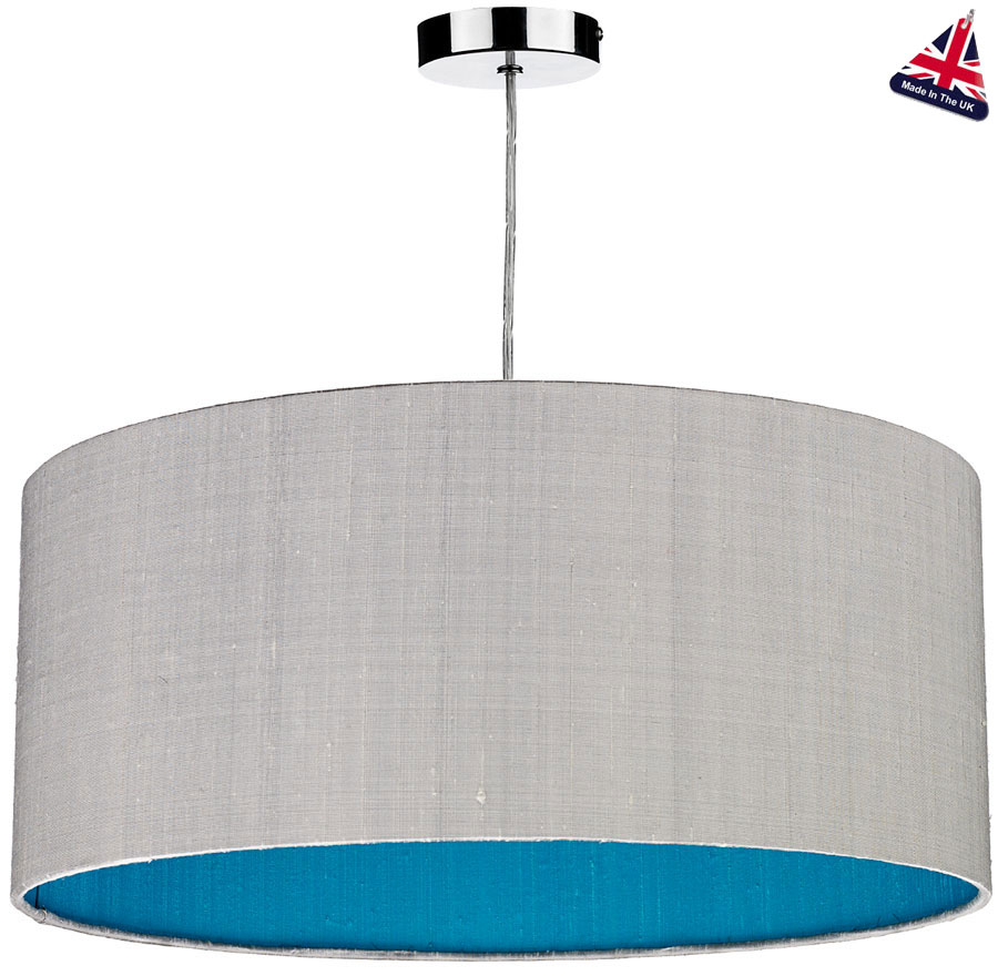 Dar Zuton 50cm Silk Drum Shade Various Two Tone Colours