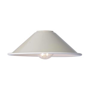 Dar small 18cm ceiling pendant lamp shade in matt taupe on white background