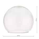 Beautiful Clear Glass Globe Ceiling Lamp Shade E27