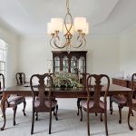Alberto 5 Light Chandelier Antique Brass Linen Shades Crystal