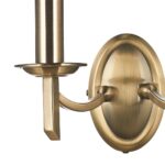 Dar Ambassador Switched Double Wall Light Satin Chrome