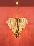 Dar Amira Luxury 12 Light Crystal Chandelier Polished Gold