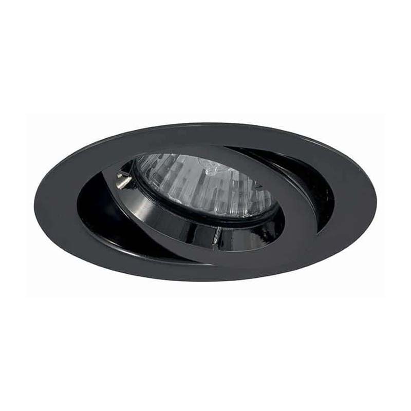 Black Chrome iCage Fire Rated Mini Tilt Downlight GU10