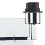 Dar Anvil Switched Wall Light Fitting Only Chrome