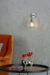 Apollo Single Wall Light Polished Chrome Clear Glass Shade