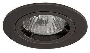 Twistlock black chrome mains voltage GU10 down light