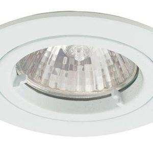 Twistlock matt white mains voltage GU10 down light