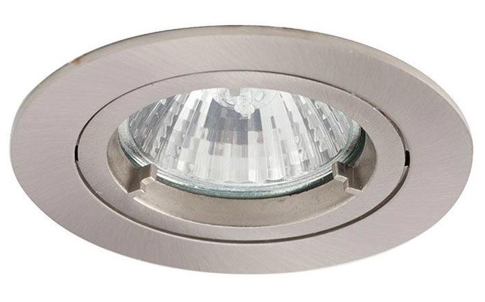 Twistlock Satin Chrome Finish Mains Voltage GU10 Down Light