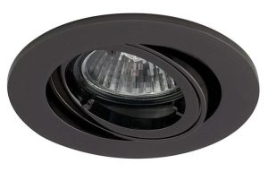 Twistlock black chrome mains voltage adjustable down light