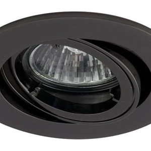 Twistlock black chrome mains voltage adjustable down light