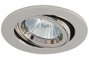 Twistlock polished chrome mains voltage adjustable down light