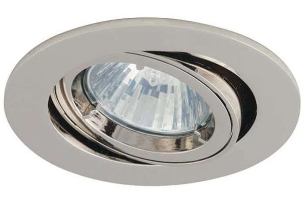 Twistlock polished chrome mains voltage adjustable down light