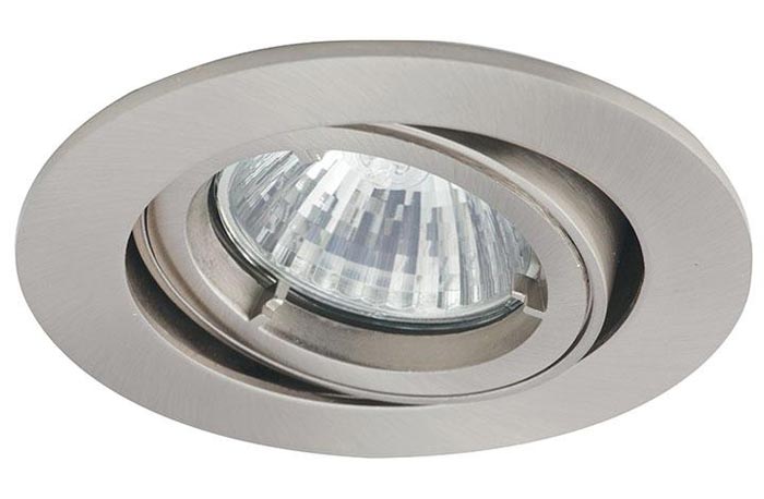 Twistlock Satin Chrome Mains Voltage Adjustable Down Light