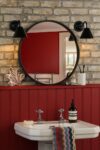 Avon Classic 1 Lamp Single Bathroom Wall Light Satin Black