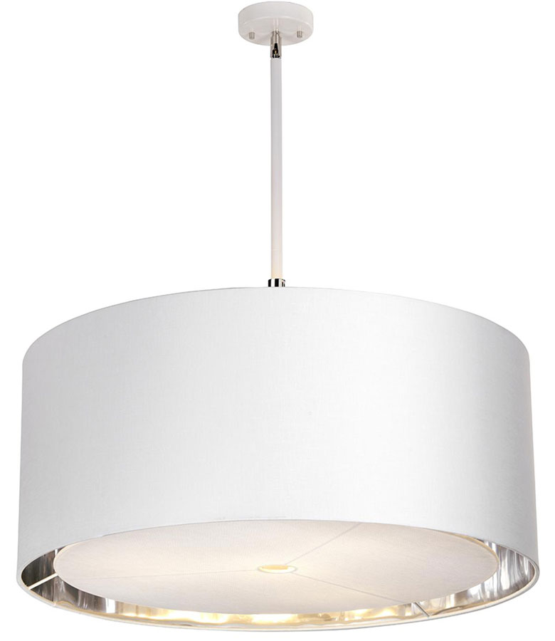 Elstead Balance White Polished Nickel 4 Light Extra Large Pendant