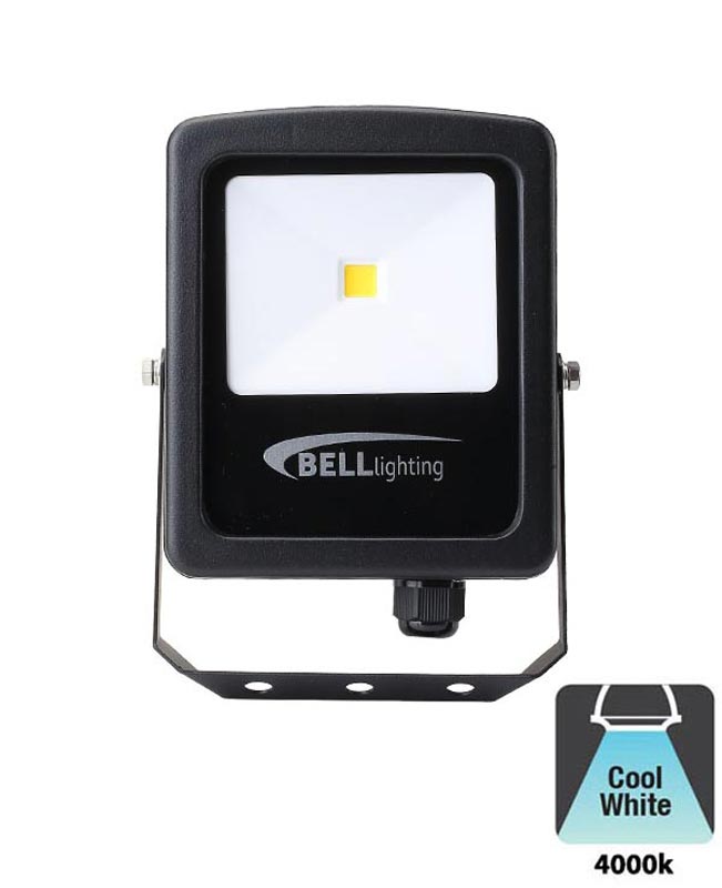 Bell Skyline Slim 10w LED Outdoor Security Floodlight Black IP65