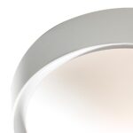 Dar Beta 1 Lamp Flush Bathroom Ceiling Light White