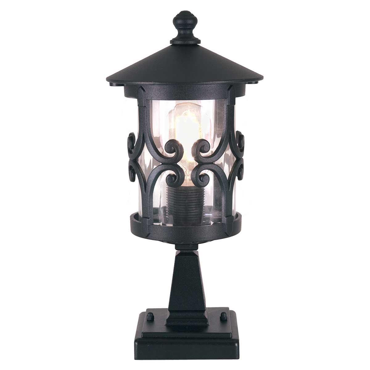 Elstead Hereford Old English Outdoor Post Top Light Black