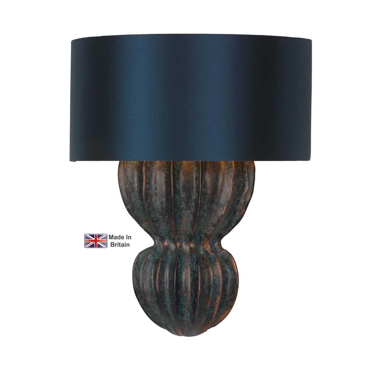 Botany Handmade Single Wall Light Vedigris Bespoke Shade