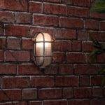 Bow Oval Nautical Outdoor Bulkhead Light Antique Copper IP64
