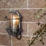 Bow Oval Nautical Outdoor Bulkhead Light Polished Aluminium IP64