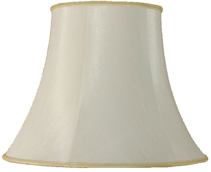 Cream Bowed Empire 18 Inch Large Table Floor Lamp Shade