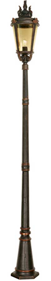Baltimore Bronze Traditional Full Height Outdoor Lamp Post