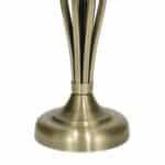 Dar Bybliss 1 Light Table Lamp Antique Brass Gold Shade