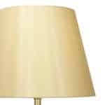Dar Bybliss 1 Light Table Lamp Antique Brass Gold Shade