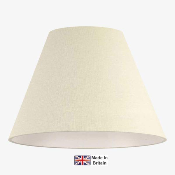 Clip on 15cm diameter chandelier or wall light shade in ivory