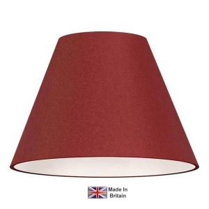 Clip on 15cm diameter chandelier or wall light shade in red