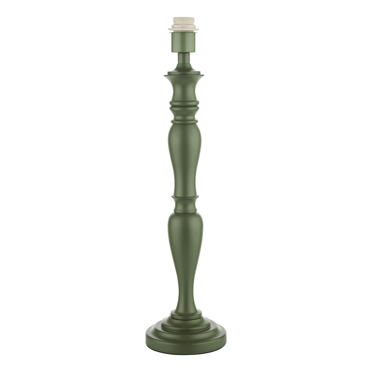 Dar Caycee 1 Light Wooden Table Lamp Base Only Green