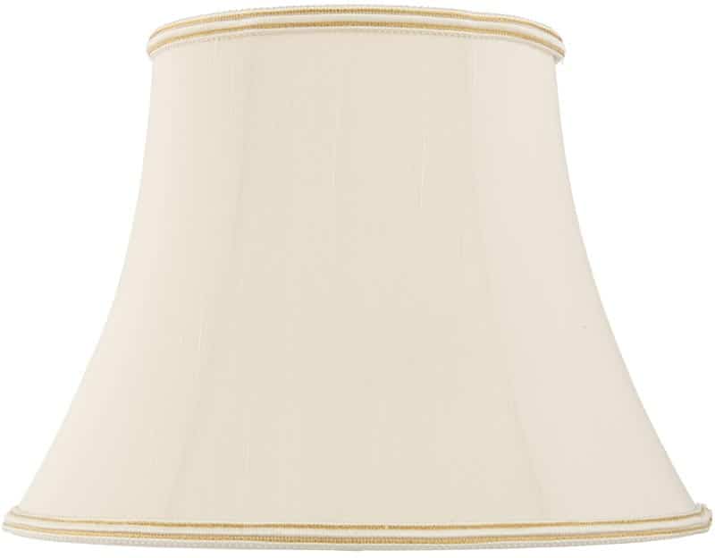 Celia Oval 20 Inch Oyster Faux Silk Empire Floor Lamp Shade