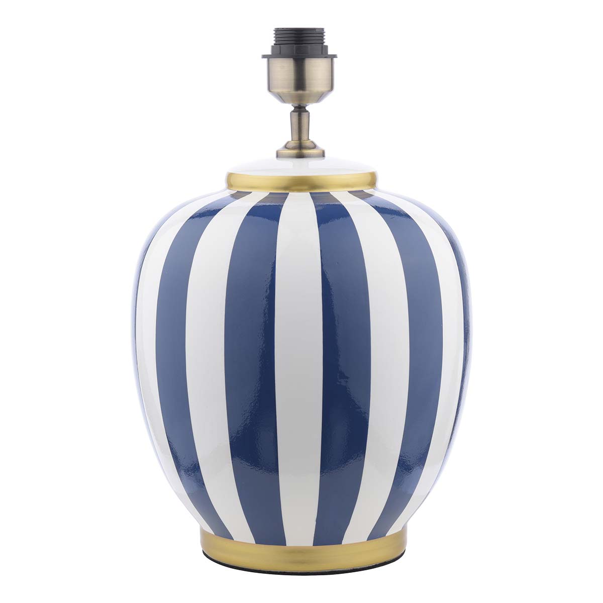 Dar Circus Blue and White Ceramic Table Lamp Base Only
