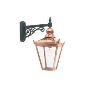 Norlys Chelsea 1 light pure copper downward outdoor wall lantern, main image on white background.