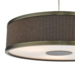 Dar Alvaro 3 Light Pendant Antique Bronze Mushroom