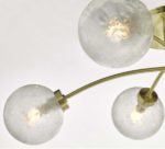 Dar Avari 6 Light Semi Flush Low Ceiling Light Satin Brass