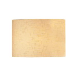 Dar Avenue 40cm diameter cream linen drum floor or table lamp shade main image