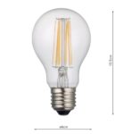 5 Pack Bright Dimmable 8w LED GLS Bulb 2700k 1000 Lumen ES / E27