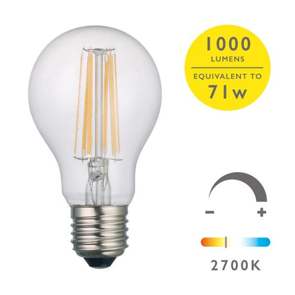 8w LED GLS light bulb warm white 1000 lumen for E27 main image