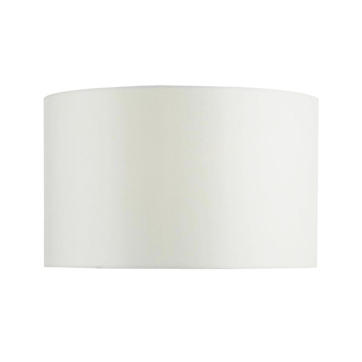 Dar Cibana 36cm White Faux Silk Fabric Drum Table Lamp Shade B22