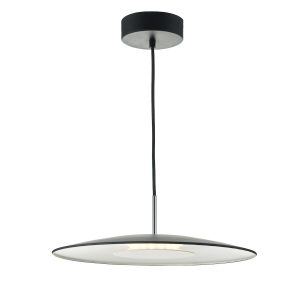 Dar Enoch 18w dimming LED ceiling pendant in matt black main image