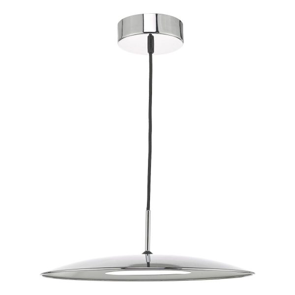 Dar Enoch 18w dimming LED ceiling pendant in chrome main image