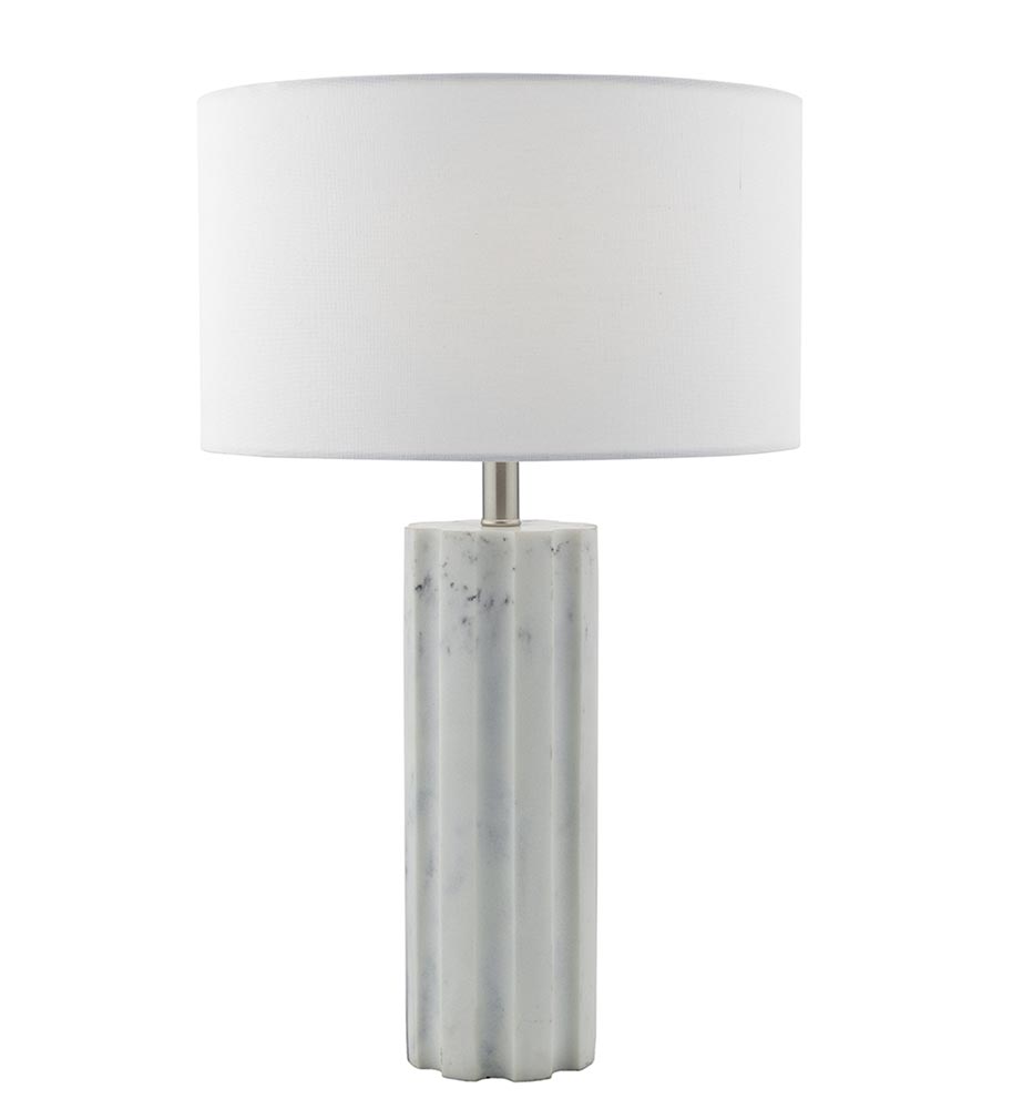 White discount resin lamp