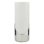 Dar Faris 1 Light Touch Dimming Table Light Polished Chrome Opal Glass